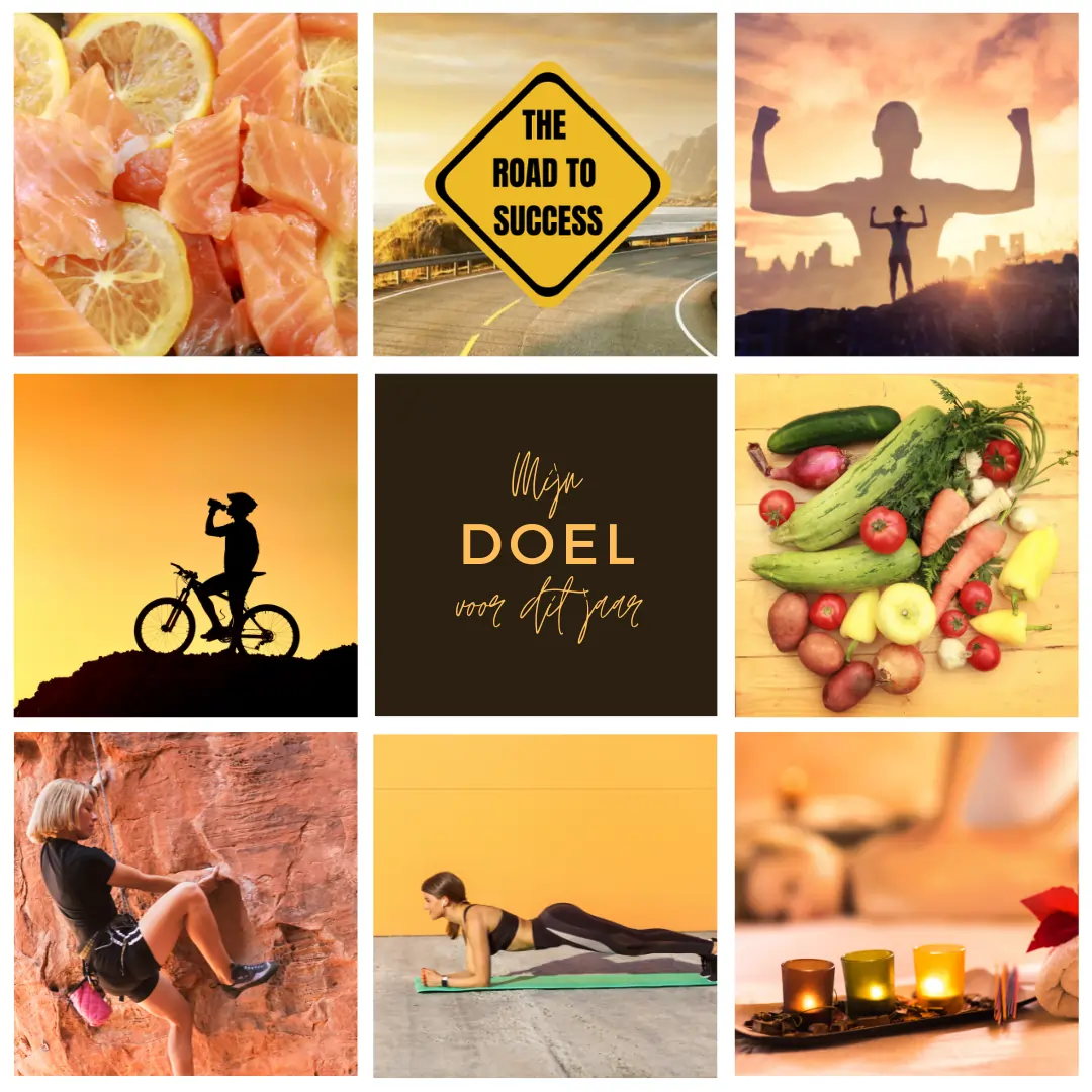 Voorbeeld Moodboard voor afvallen