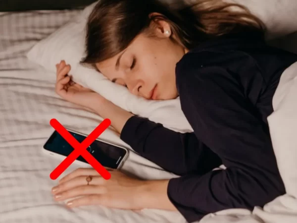 Goede slaap is geen schermen in bed